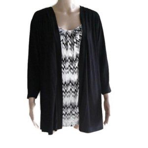 Blouse with attached jacket